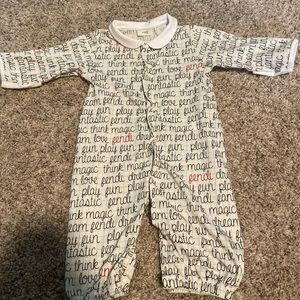 Infant Fendi onesie